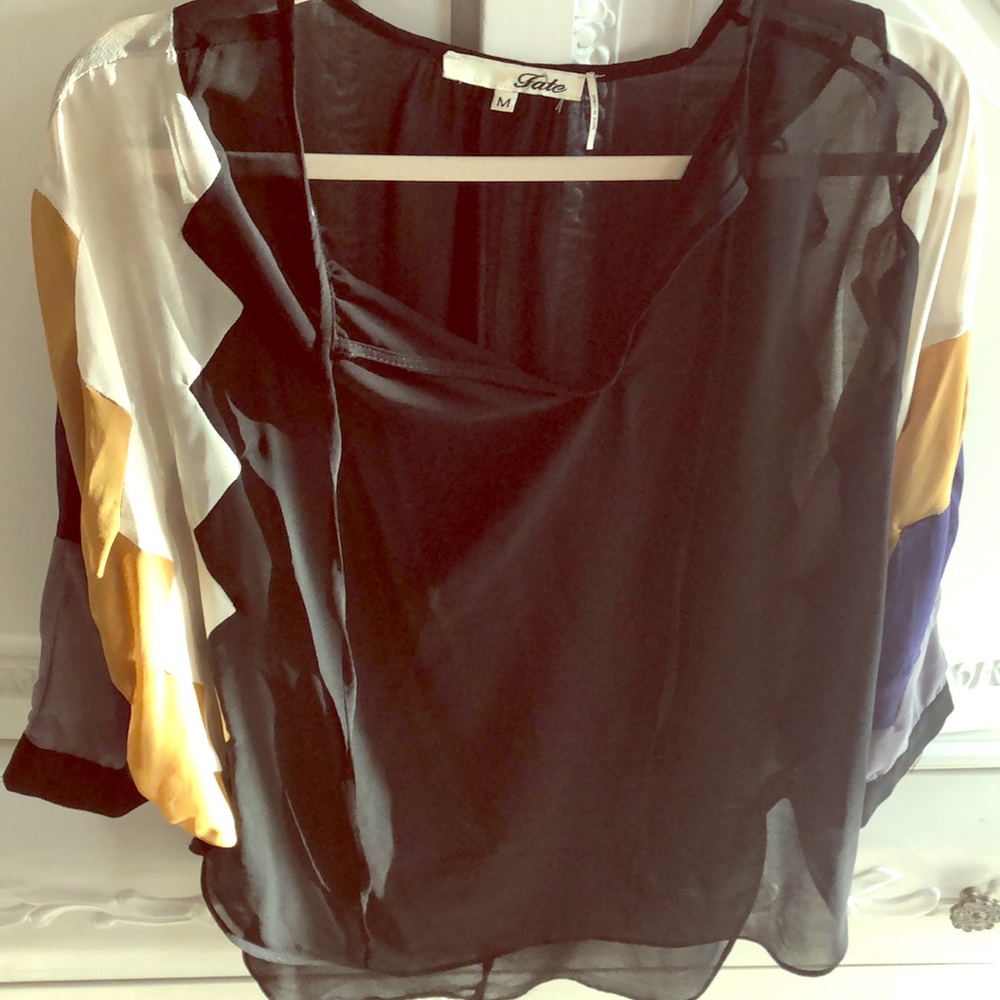 Sheer Black Dressy Blouse